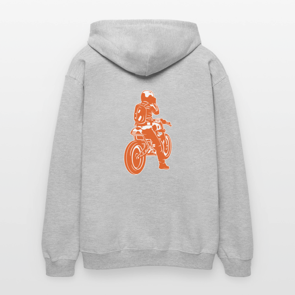 Gildan Unisex Softstyle® Midweight Hoodie Benzin im Blut - Hellgrau meliert