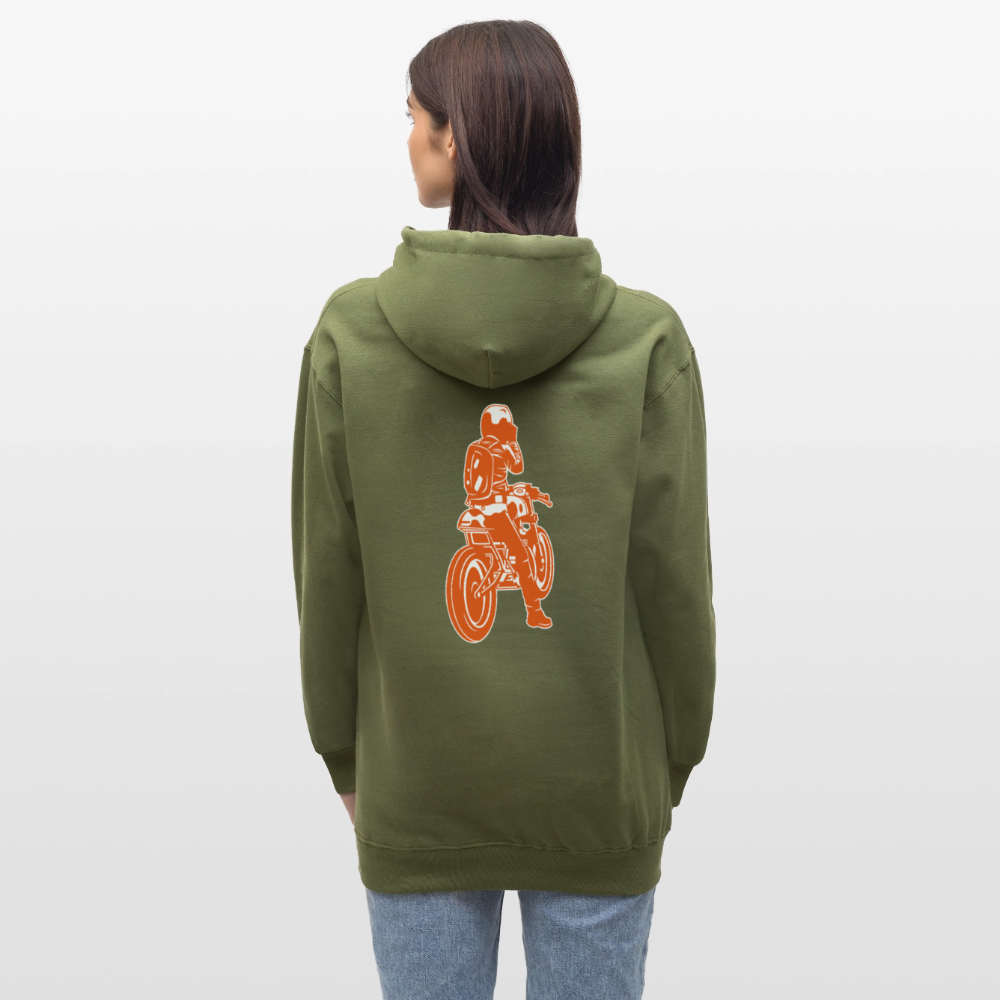 Gildan Unisex Softstyle® Midweight Hoodie Benzin im Blut - Militärgrün