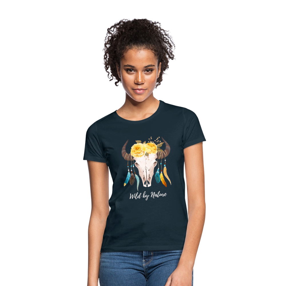 Frauen T-Shirt Boho - Navy