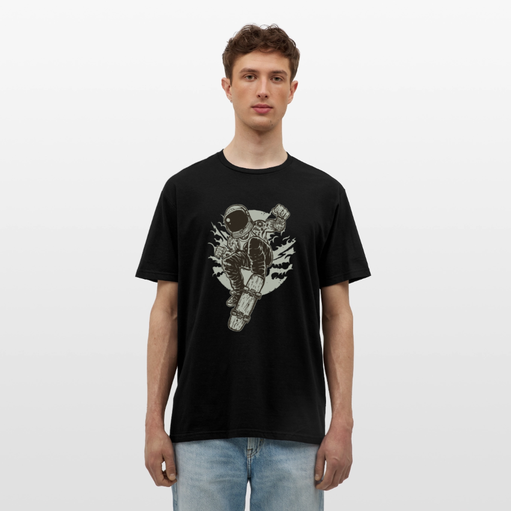 Männer T-Shirt Space Skater - Schwarz