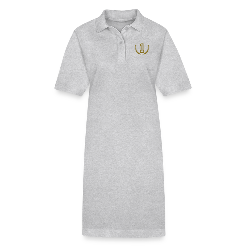 Stanley/Stella Frauen Bio-Polokleid PAIGER No 1 - Grau meliert
