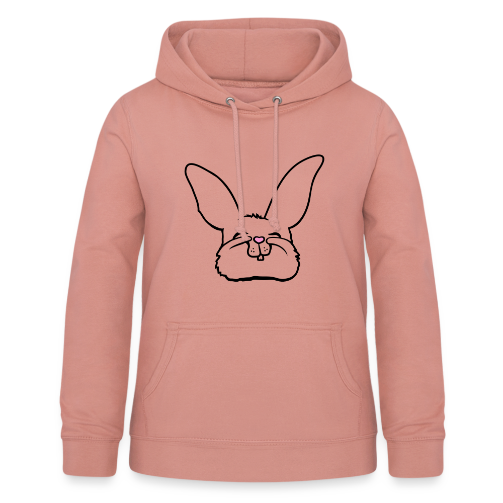 Frauen Hoodie Sweet Bunny - Altrosa