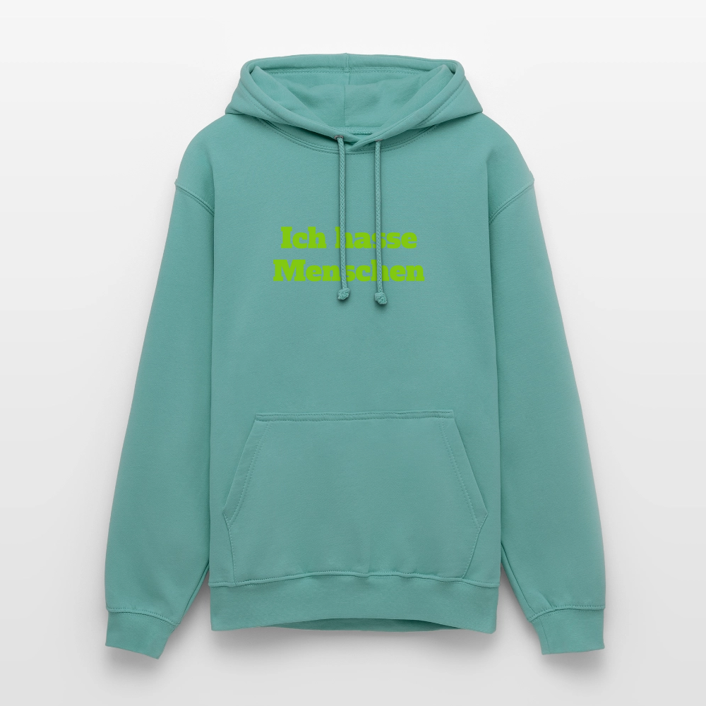 Unisex Hoodie Ich hasse Menschen - Pastelltürkis