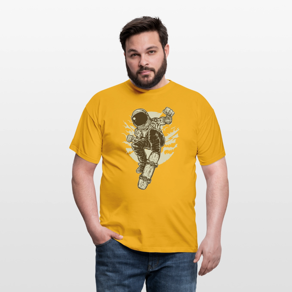 Männer T-Shirt Space Skater - Gelb