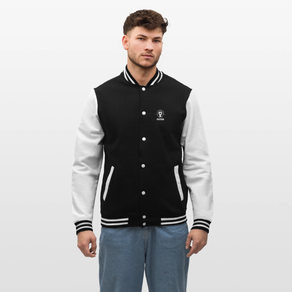 College-Sweatjacke Polo Club - Schwarz/Weiß