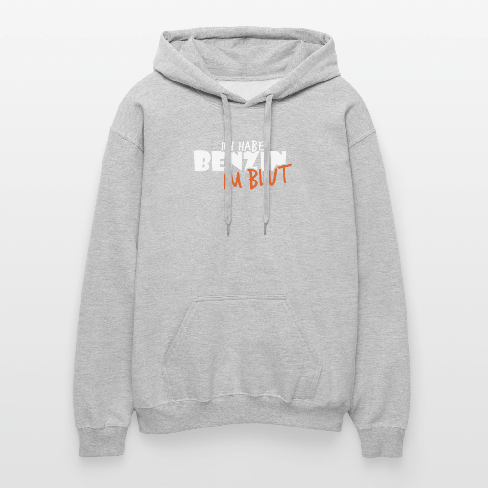 Gildan Unisex Softstyle® Midweight Hoodie Benzin im Blut - Hellgrau meliert