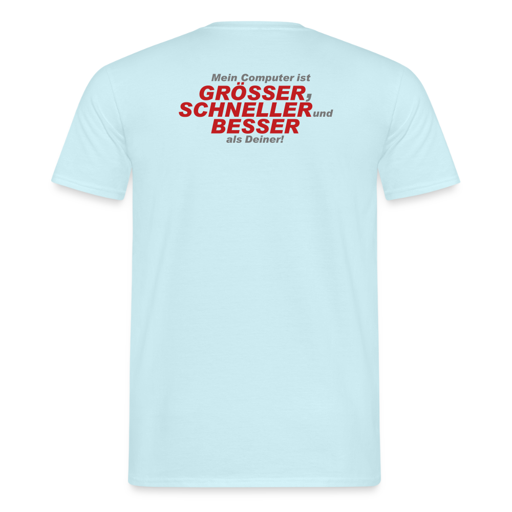 Männer T-Shirt Mein Computer - Sky
