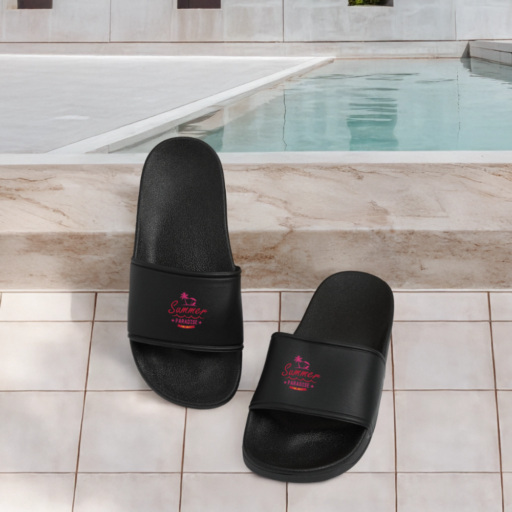 Frauen Badelatschen Summer Paradise - Schwarz