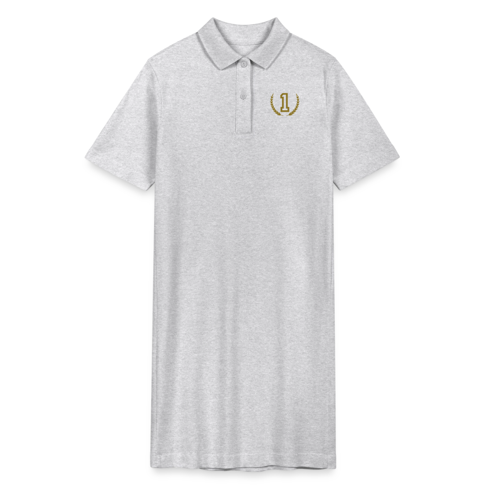 Stanley/Stella Frauen Bio-Polokleid PAIGER No 1 - Grau meliert
