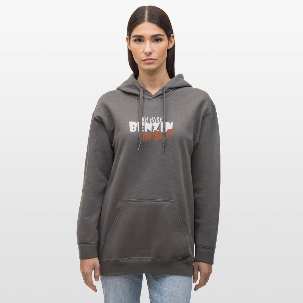 Gildan Unisex Softstyle® Midweight Hoodie Benzin im Blut - Dunkelgrau