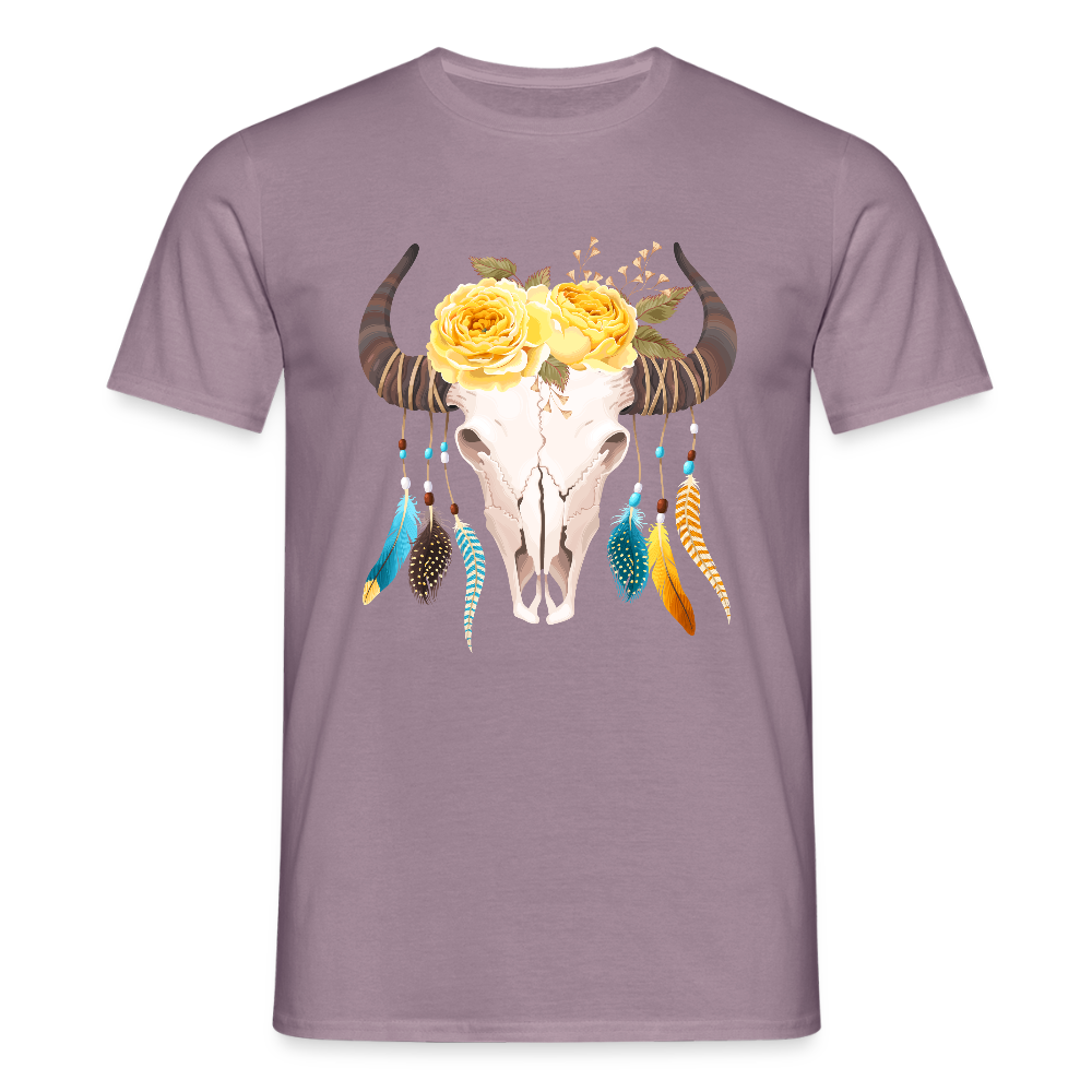 Männer T-Shirt Boho - Lilagrau
