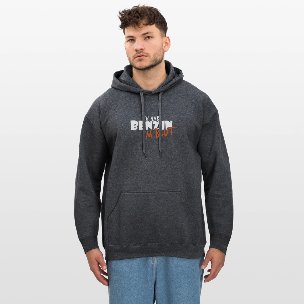 Gildan Unisex Softstyle® Midweight Hoodie Benzin im Blut - Dunkelgrau meliert