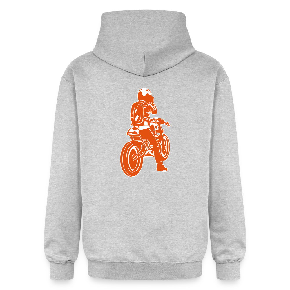 Gildan Unisex Softstyle® Midweight Hoodie Benzin im Blut - Hellgrau meliert