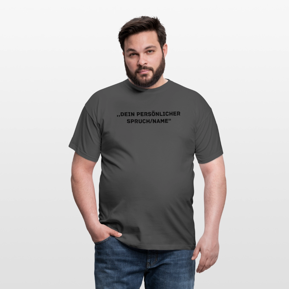 Männer T-Shirt (peronalisierbar) - Anthrazit