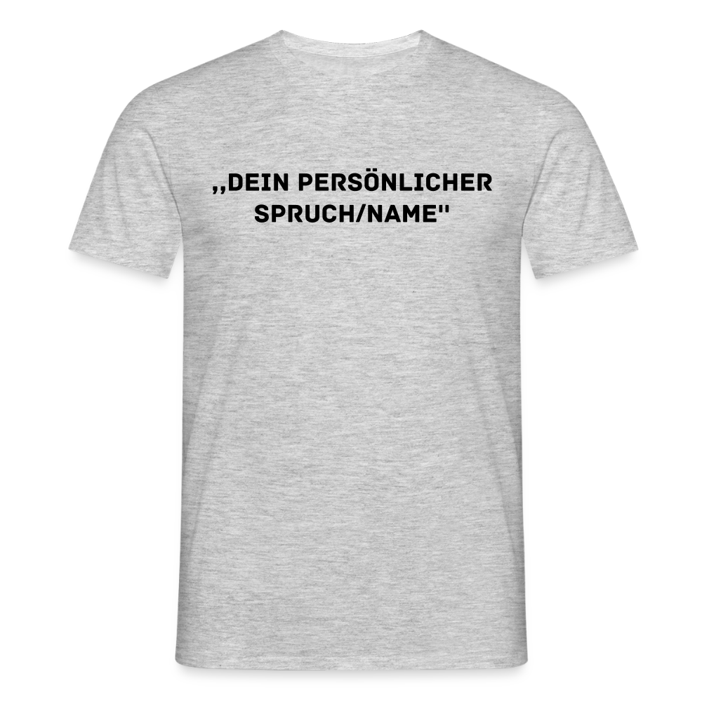 Männer T-Shirt (peronalisierbar) - Grau meliert