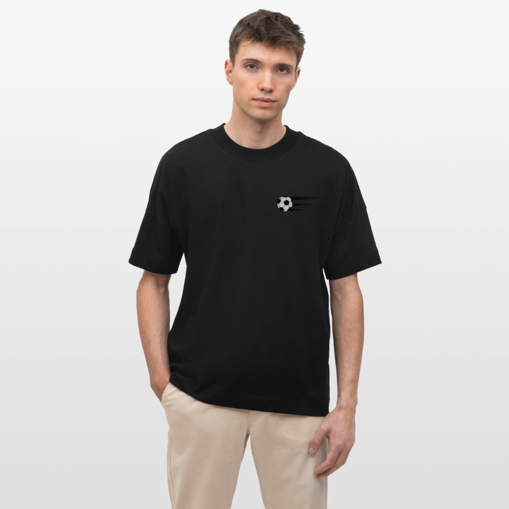 Stanley/Stella Oversized Unisex Bio T-Shirt Blaster Fussballfan - Schwarz
