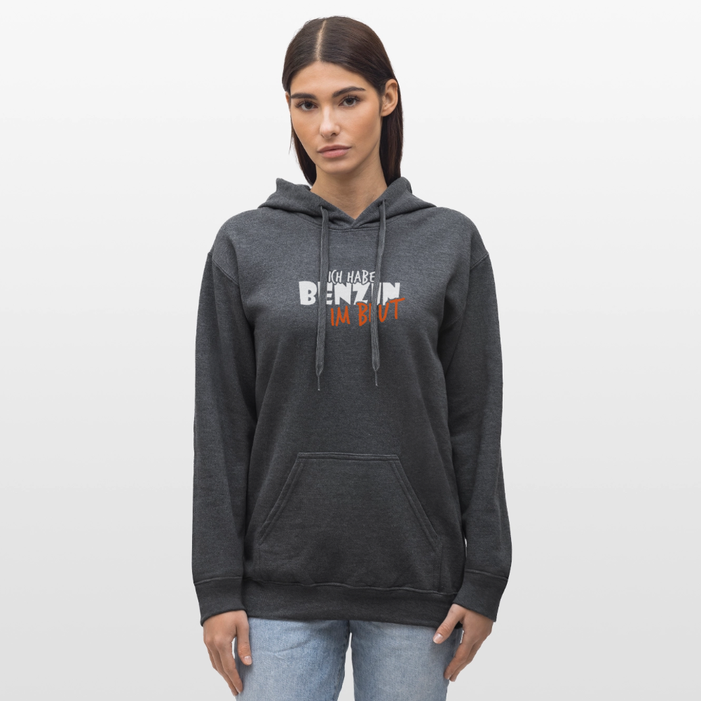 Gildan Unisex Softstyle® Midweight Hoodie Benzin im Blut - Dunkelgrau meliert
