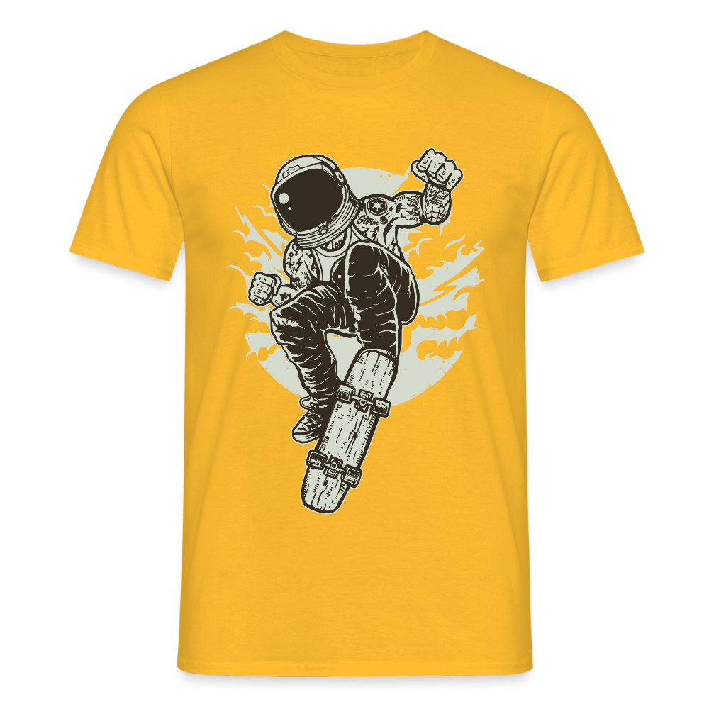 Männer T-Shirt Space Skater - Gelb