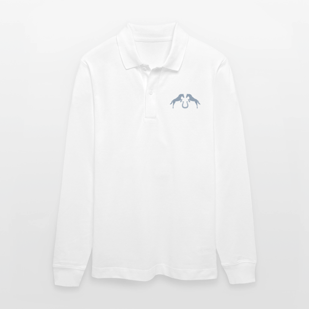 Stanley/Stella Unisex Bio-Langarm-Poloshirt Premium Prepster Horselove - Weiß