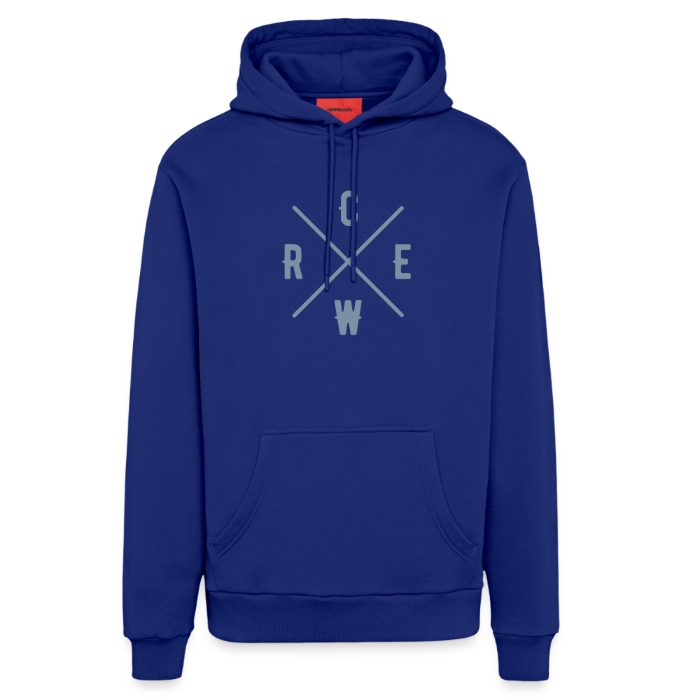 Organic Relaxed Hoodie Made in EU Crew - Iconic Blue