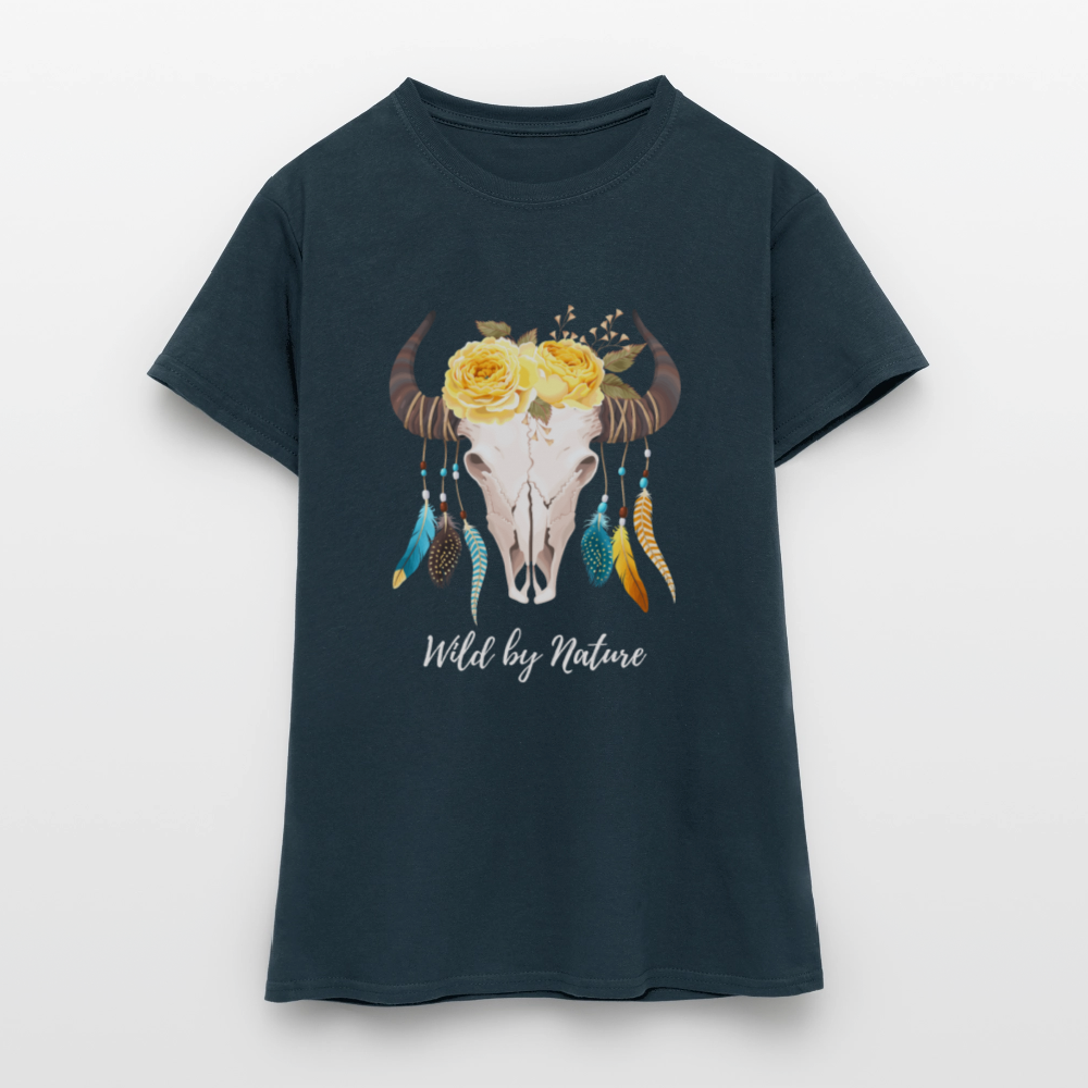 Frauen T-Shirt Boho - Navy