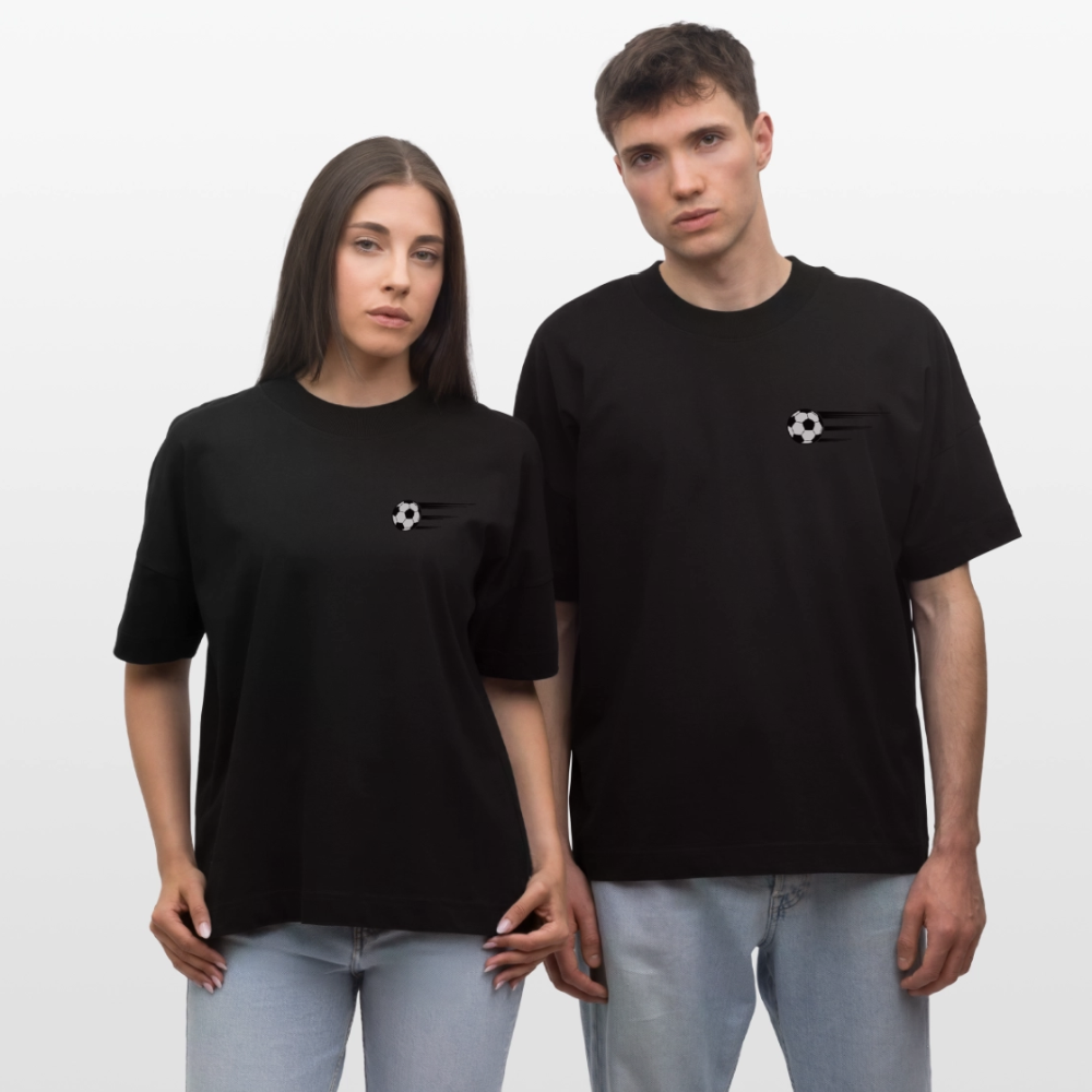 Stanley/Stella Oversized Unisex Bio T-Shirt Blaster Fussballfan - Schwarz