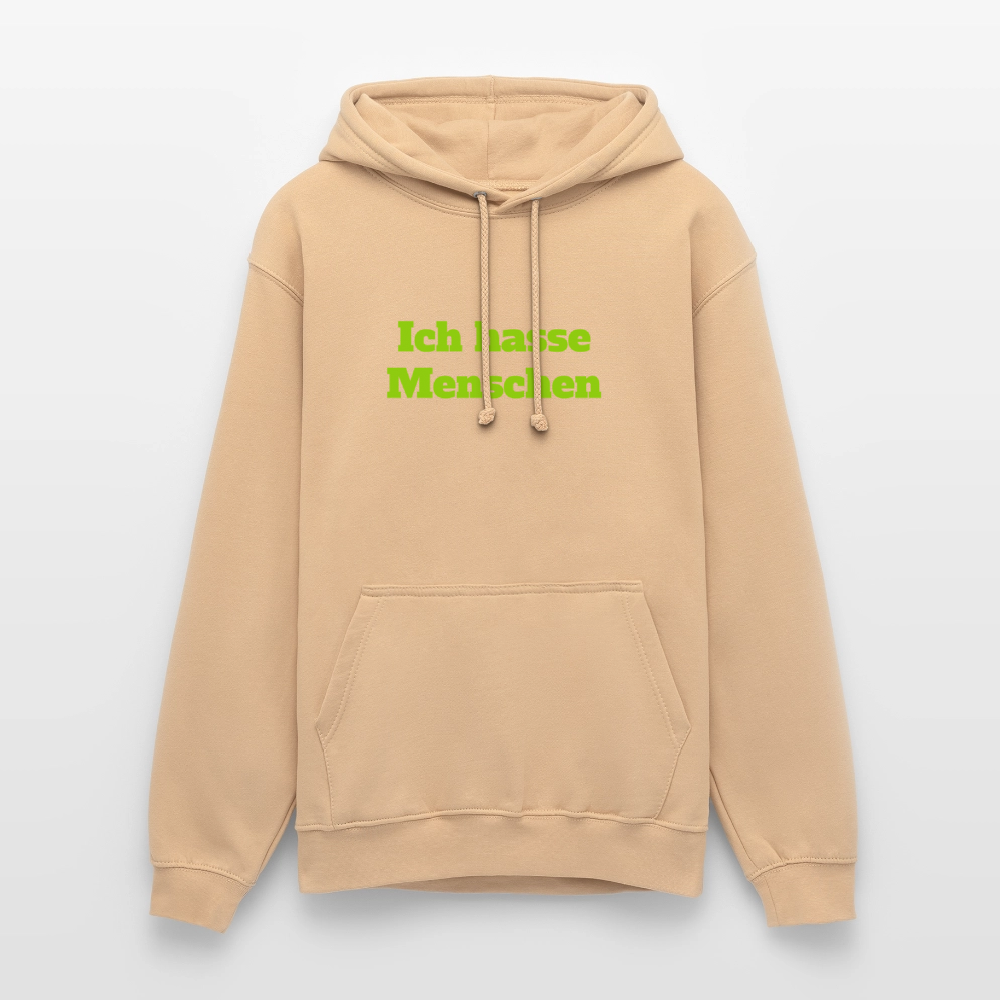 Unisex Hoodie Ich hasse Menschen - Pfirsich