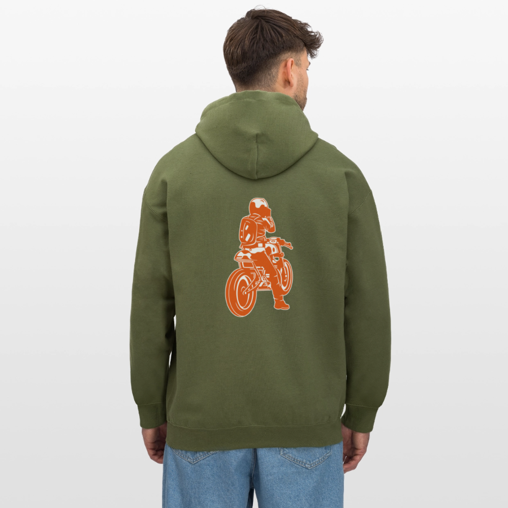 Gildan Unisex Softstyle® Midweight Hoodie Benzin im Blut - Militärgrün