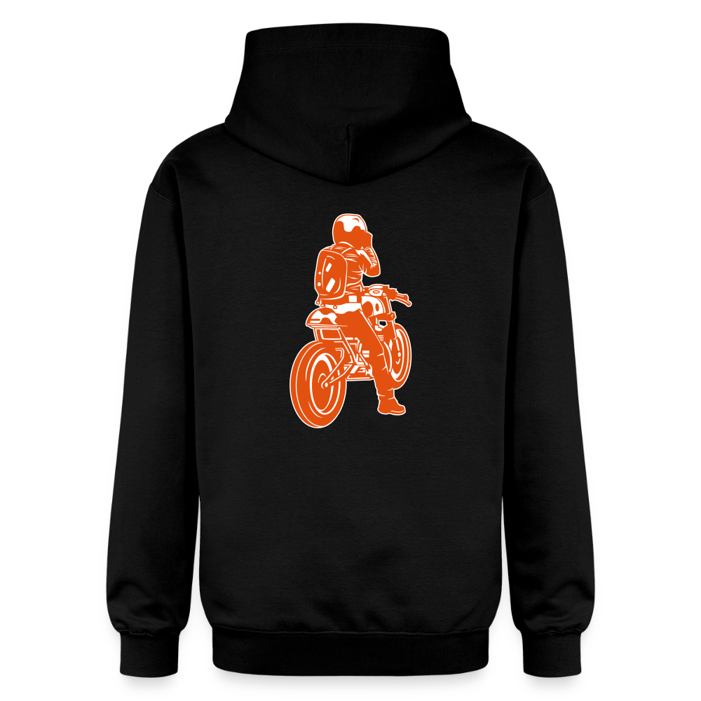 Gildan Unisex Softstyle® Midweight Hoodie Benzin im Blut - Schwarz