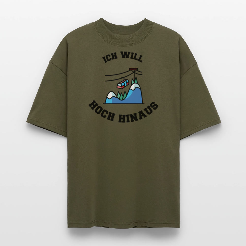 Stanley/Stella Oversized Unisex Bio T-Shirt Blaster Ich will... - Khaki