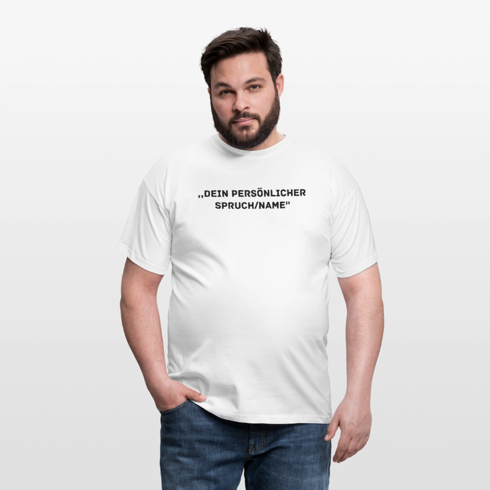 Männer T-Shirt (peronalisierbar) - Weiß