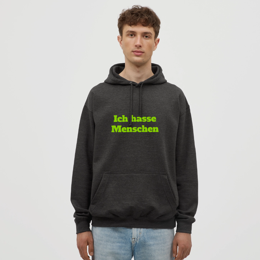 Unisex Hoodie Ich hasse Menschen - Anthrazit