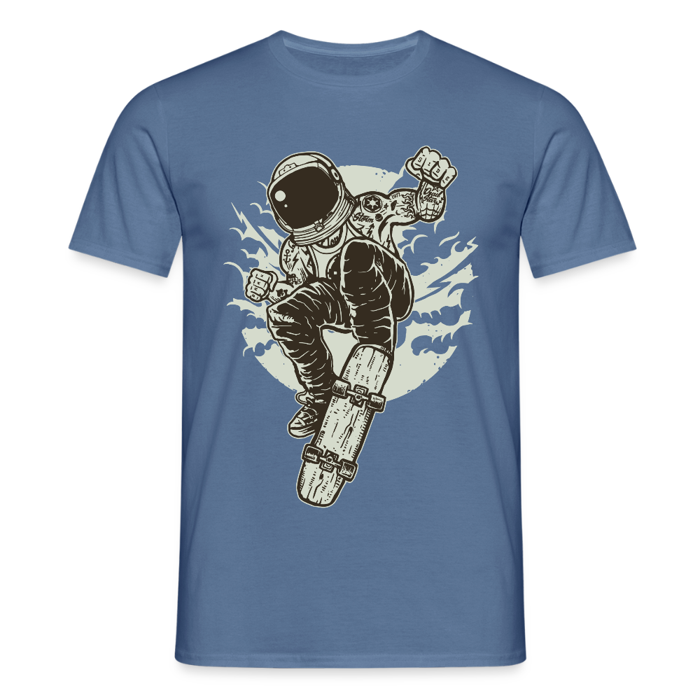 Männer T-Shirt Space Skater - Taubenblau
