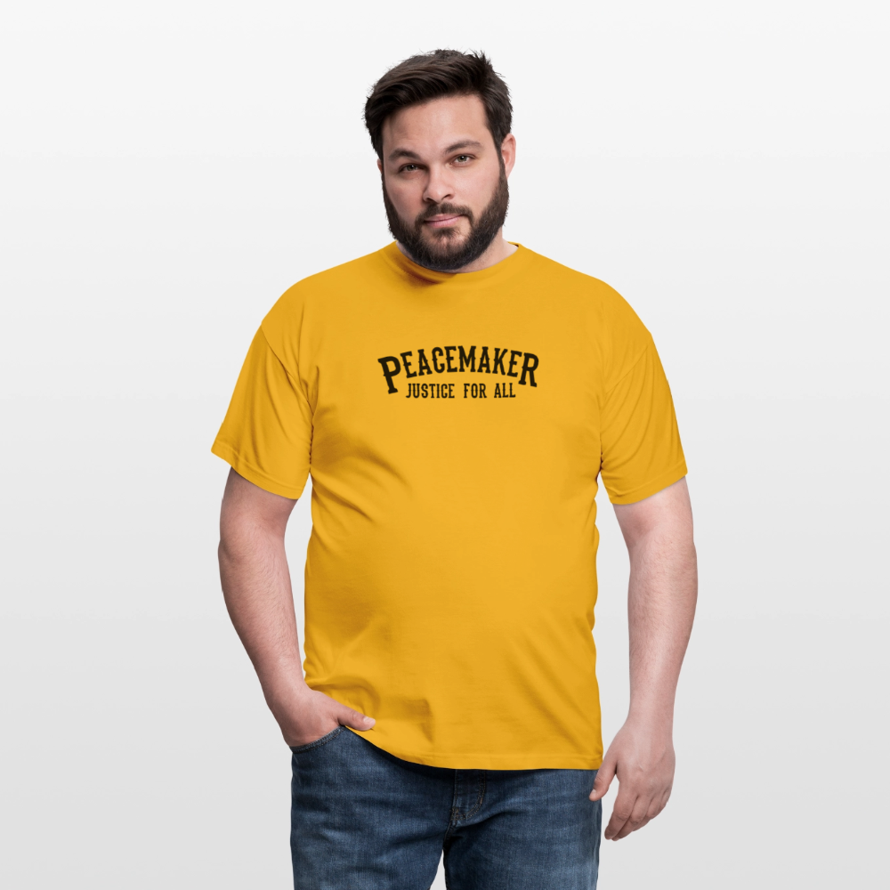 Männer T-Shirt Peacemaker - Gelb