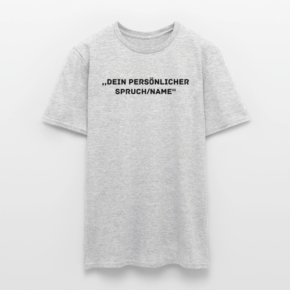 Männer T-Shirt (peronalisierbar) - Grau meliert