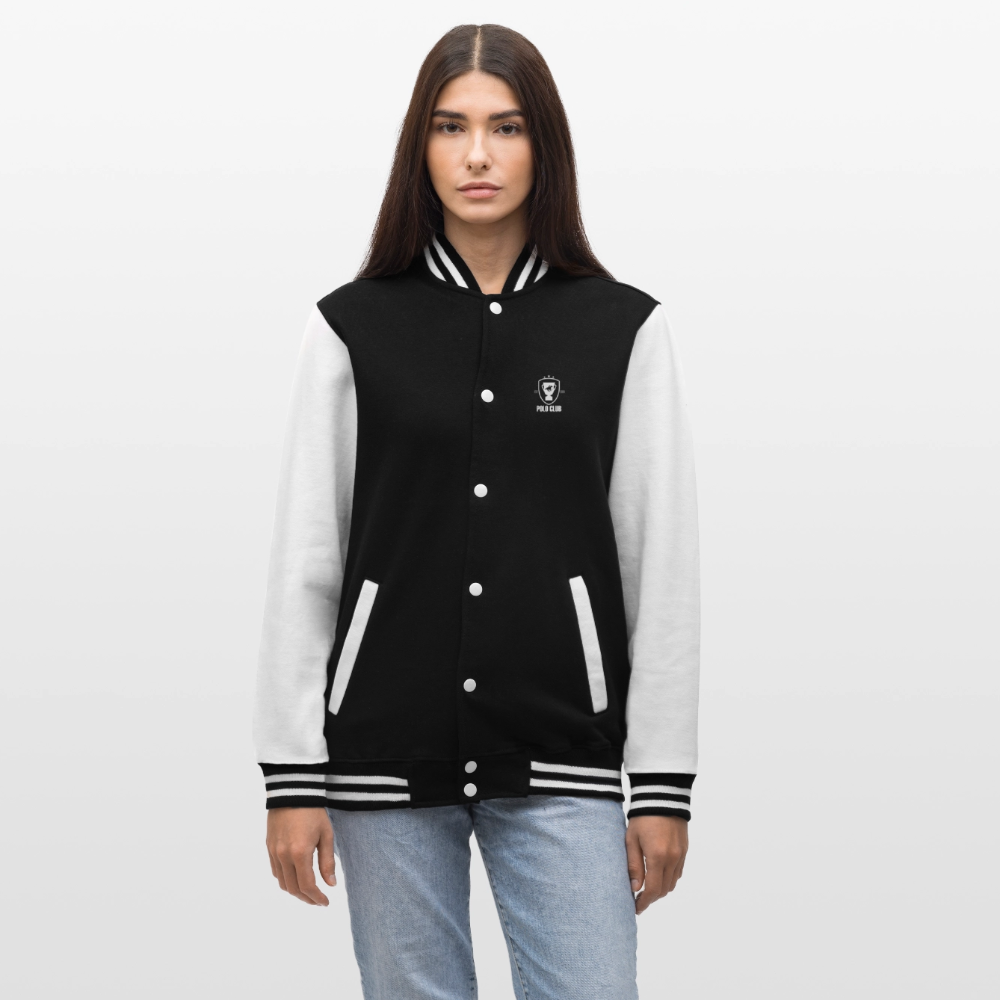 College-Sweatjacke Polo Club - Schwarz/Weiß