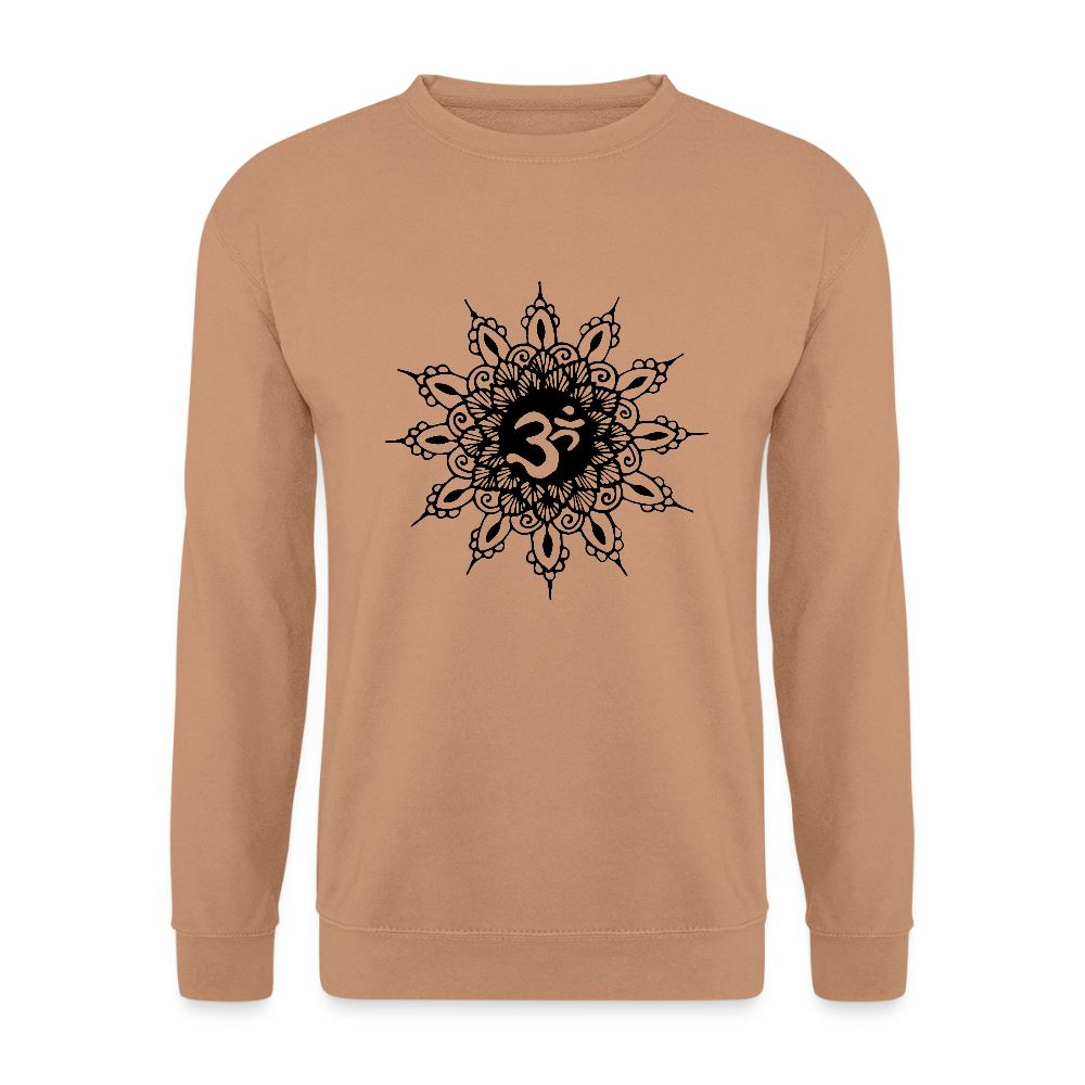 Unisex Pullover Om Henna - Mocca