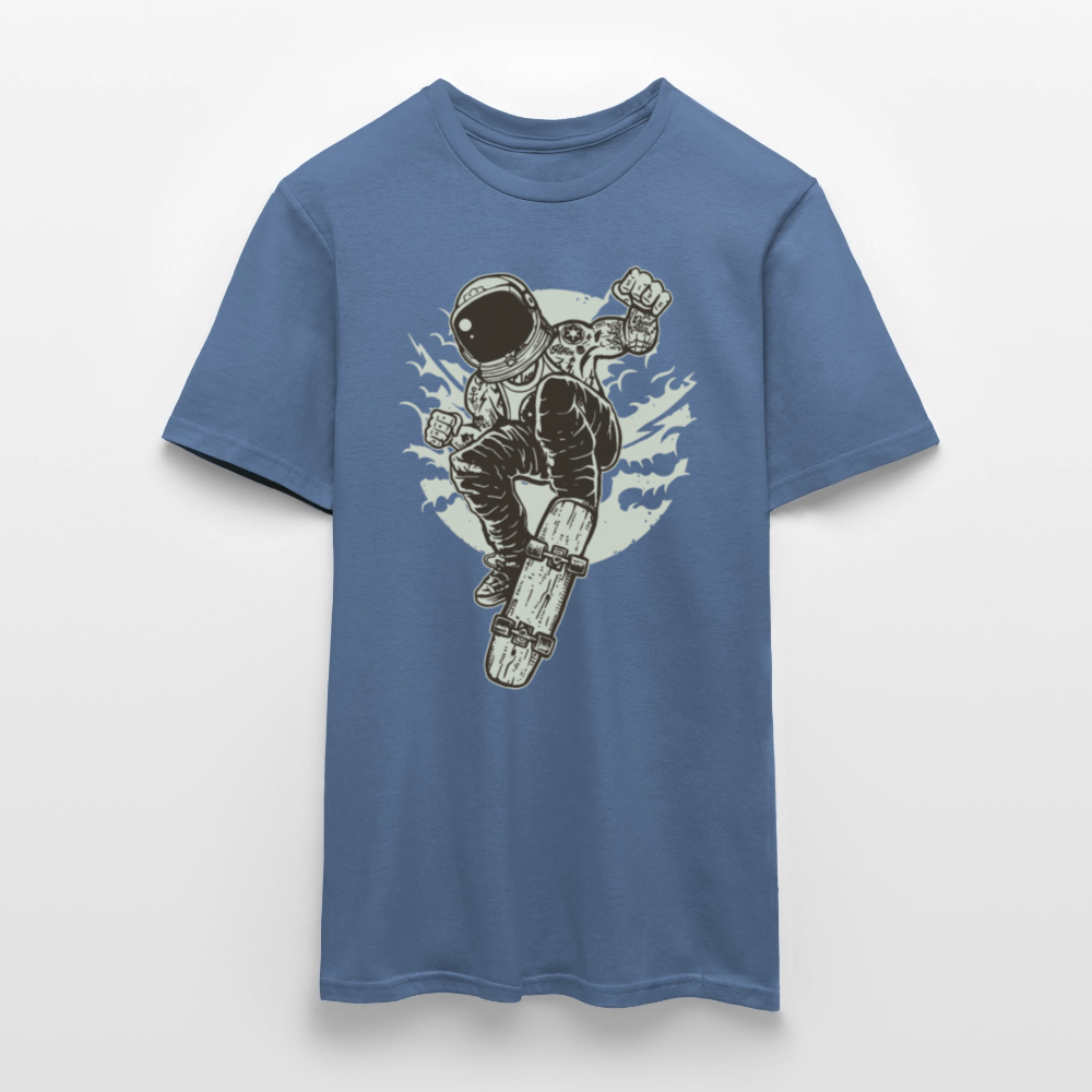 Männer T-Shirt Space Skater - Taubenblau