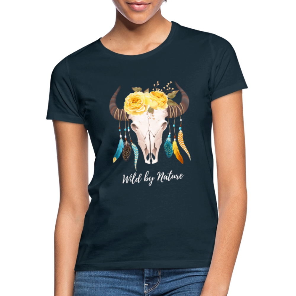 Frauen T-Shirt Boho - Navy