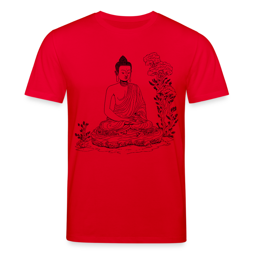 Unisex Bio-T-Shirt CREATOR Buddha Scene - Rot