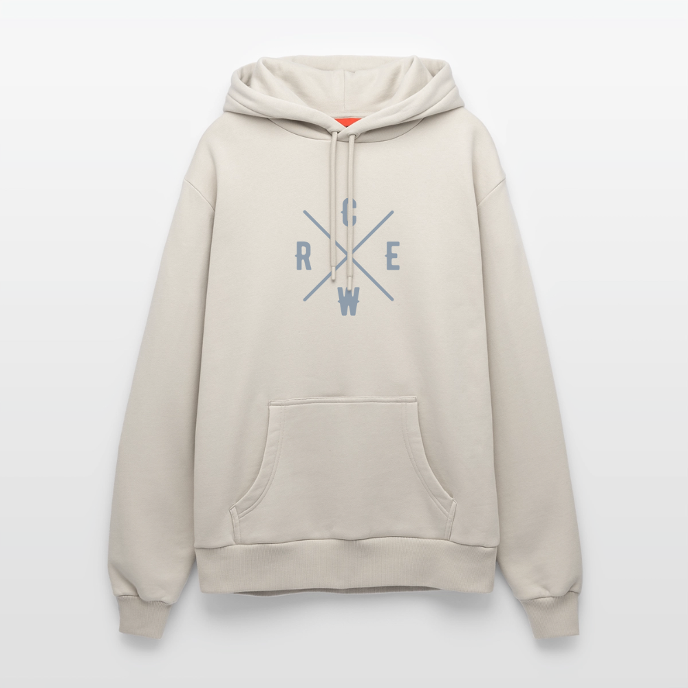 Organic Relaxed Hoodie Made in EU Crew - WARM CLAY