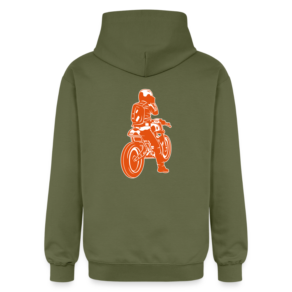 Gildan Unisex Softstyle® Midweight Hoodie Benzin im Blut - Militärgrün