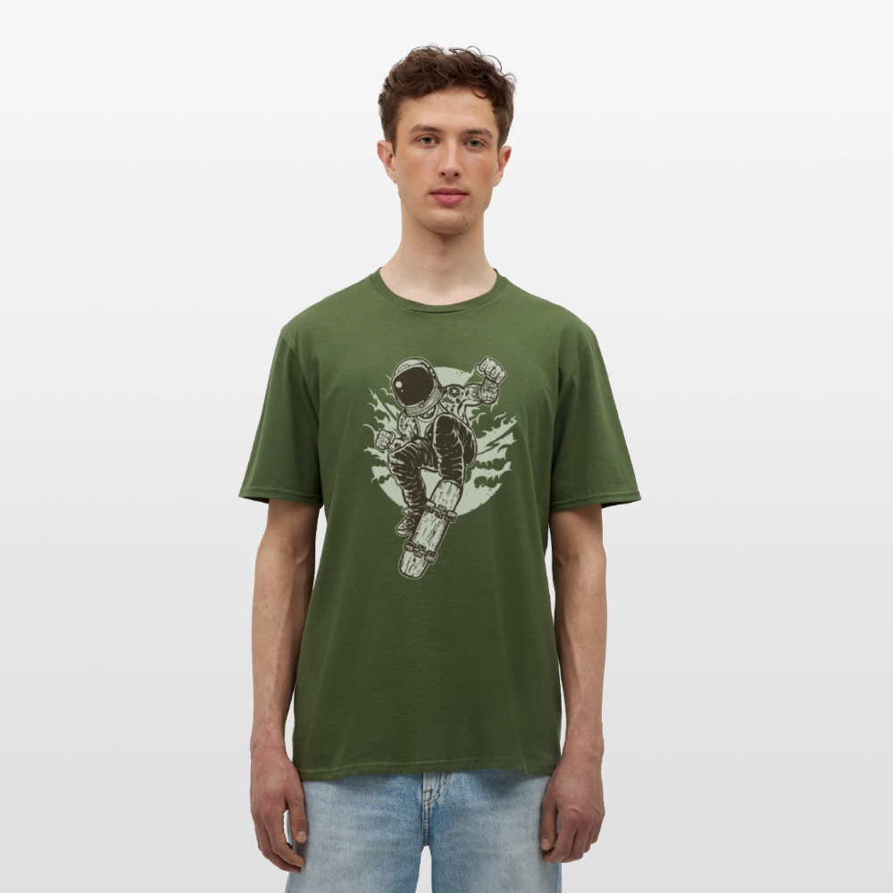 Männer T-Shirt Space Skater - Militärgrün