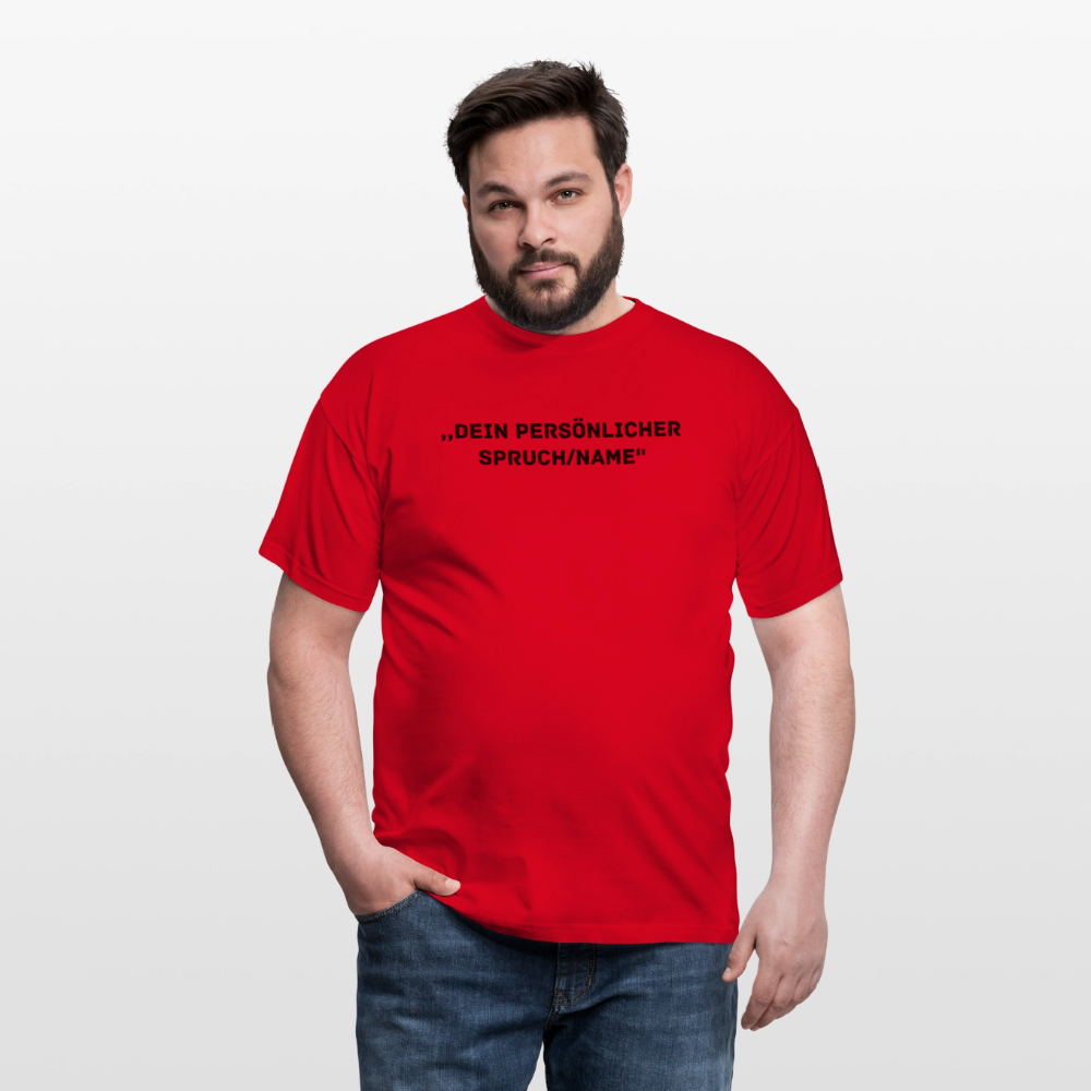 Männer T-Shirt (peronalisierbar) - Rot