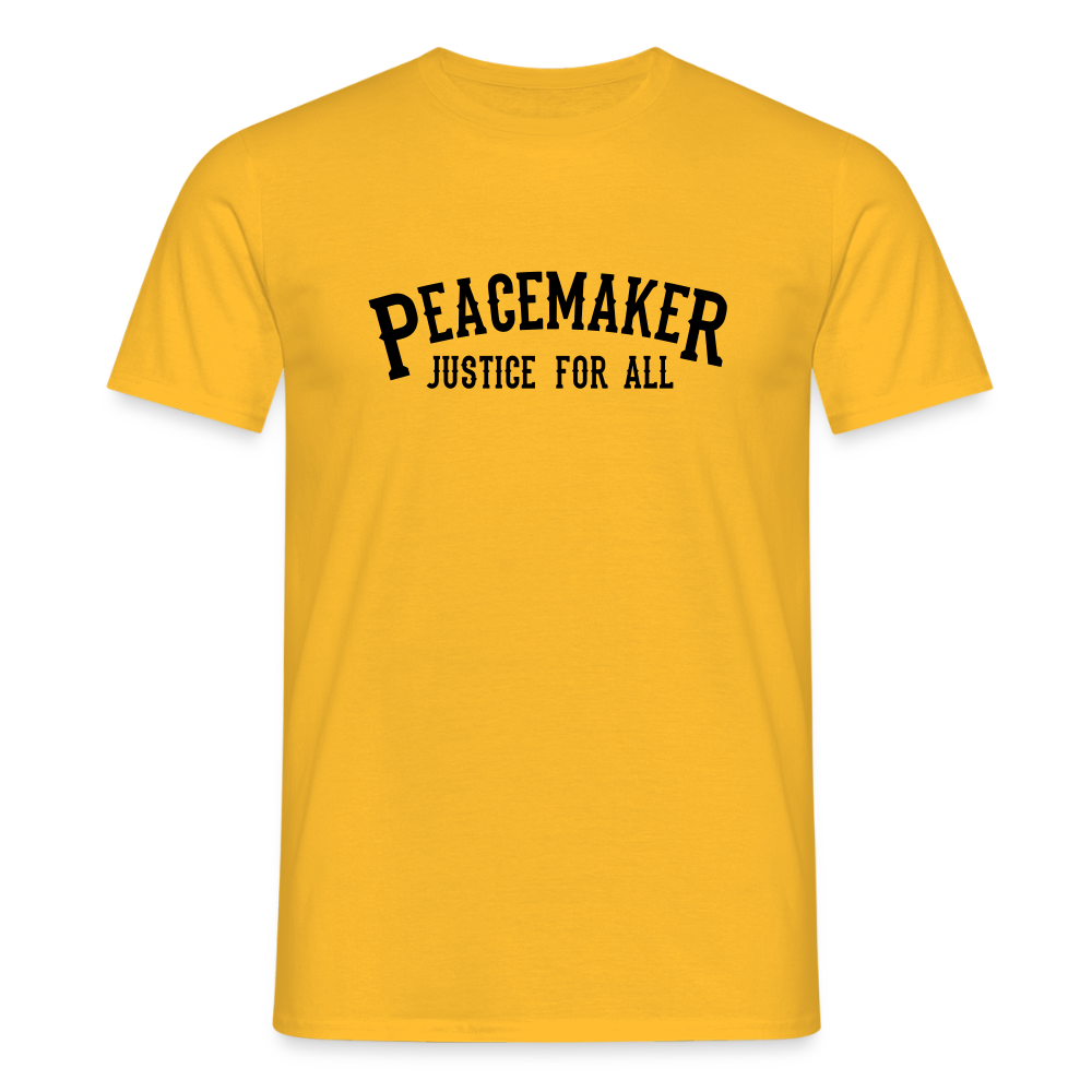 Männer T-Shirt Peacemaker - Gelb