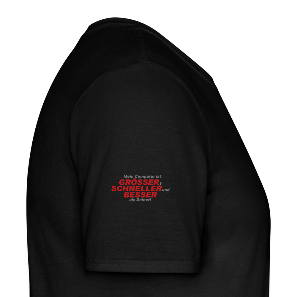 Männer T-Shirt Mein Computer - Schwarz