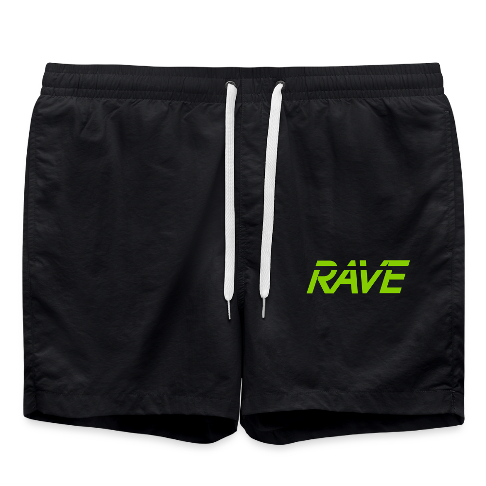 Badeshorts Rave - Schwarz