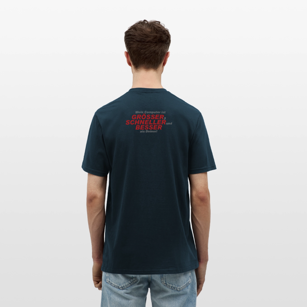 Männer T-Shirt Mein Computer - Navy