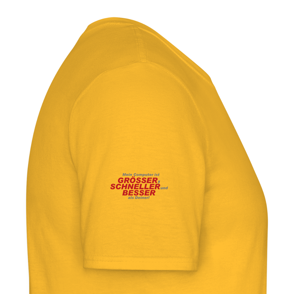 Männer T-Shirt Mein Computer - Gelb