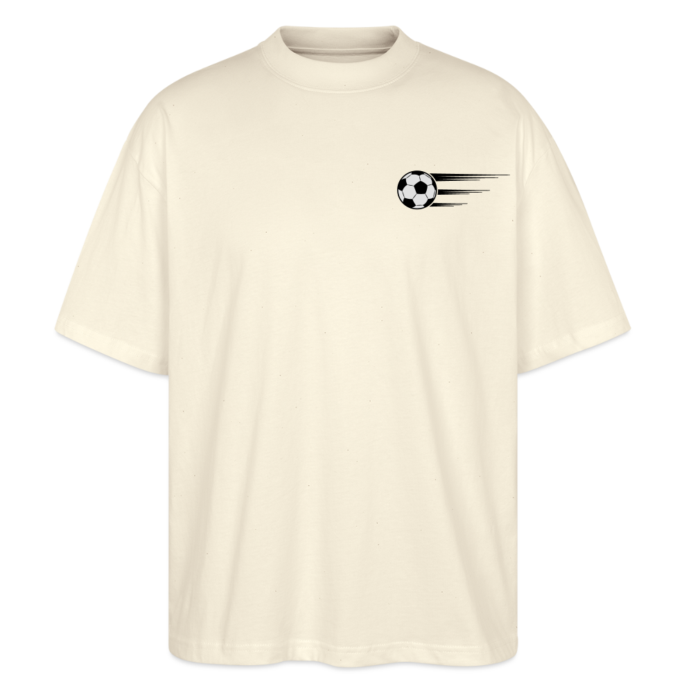 Stanley/Stella Oversized Unisex Bio T-Shirt Blaster Fussballfan - Naturweiß